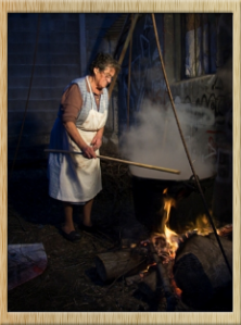 "Cociendo tortetas"